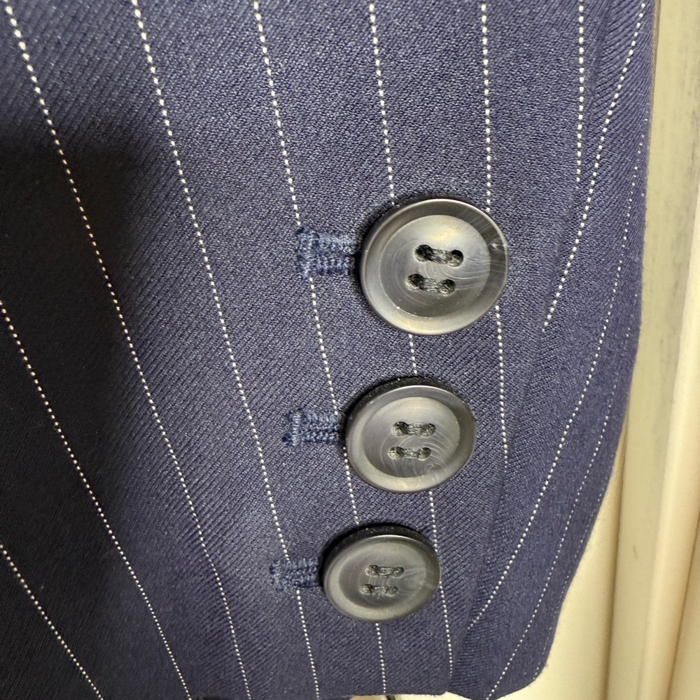 Women’s NWT Halogen/ Nordstrom Navy Pin  Striped Blazer, 3X - Picture 8 of 14